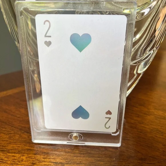 Dior Authentic Gift Bundle of Silver Holographic 2 of Hearts Card & Dior Giftbag - Picture 6 of 13